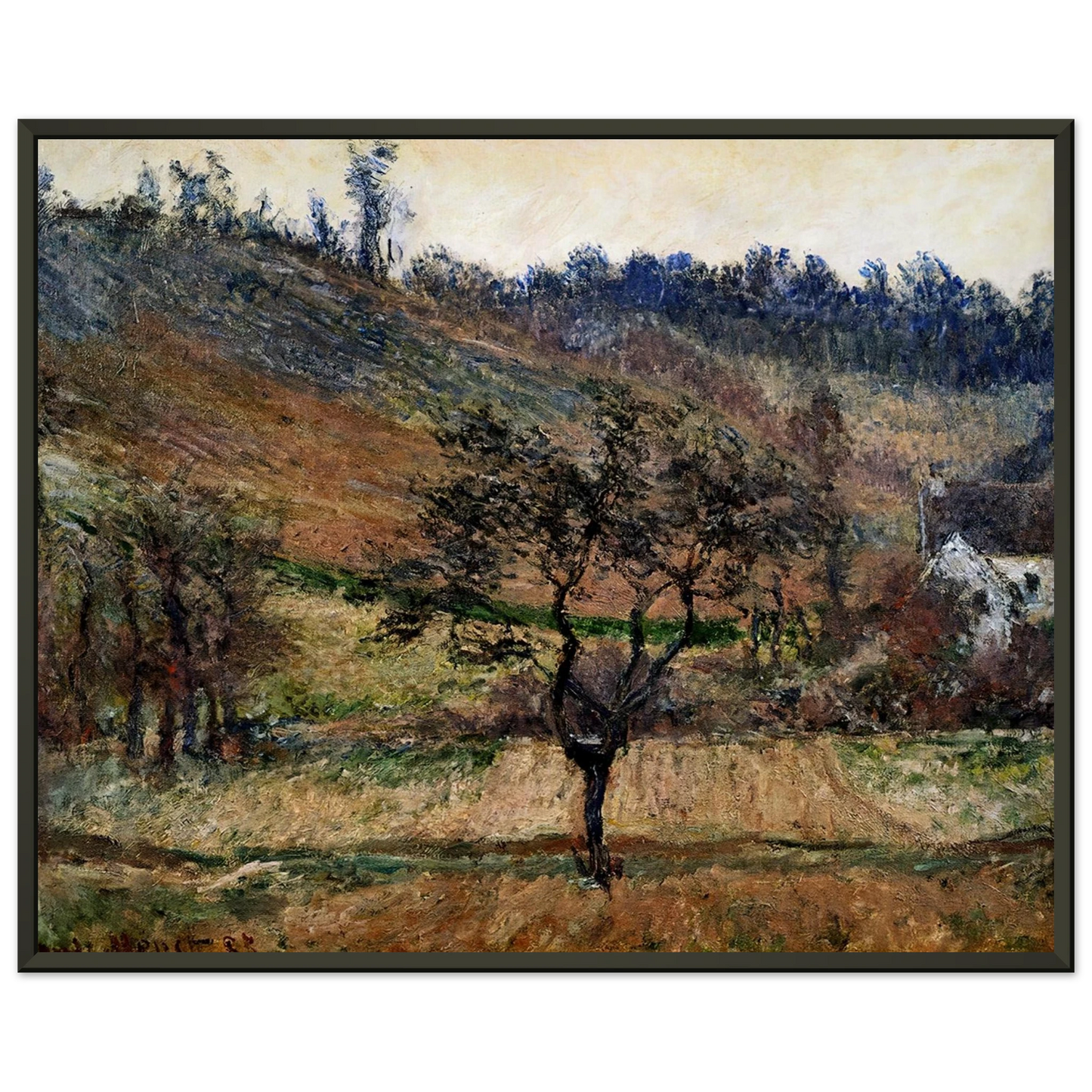 claude monet The Valley Of Falaise Framed Art Print - Aluminum Frame - 70x100 cm / 28x40 inches