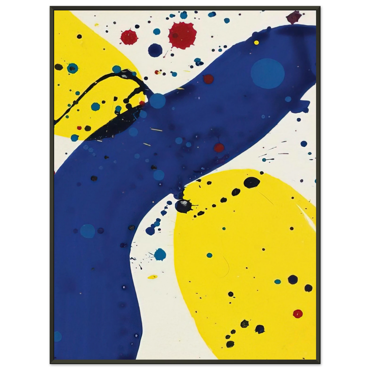 Sam Francis Untitled from Pasadena Box Framed Art Print - Aluminum Frame - 40x50 cm / 16x20 inches