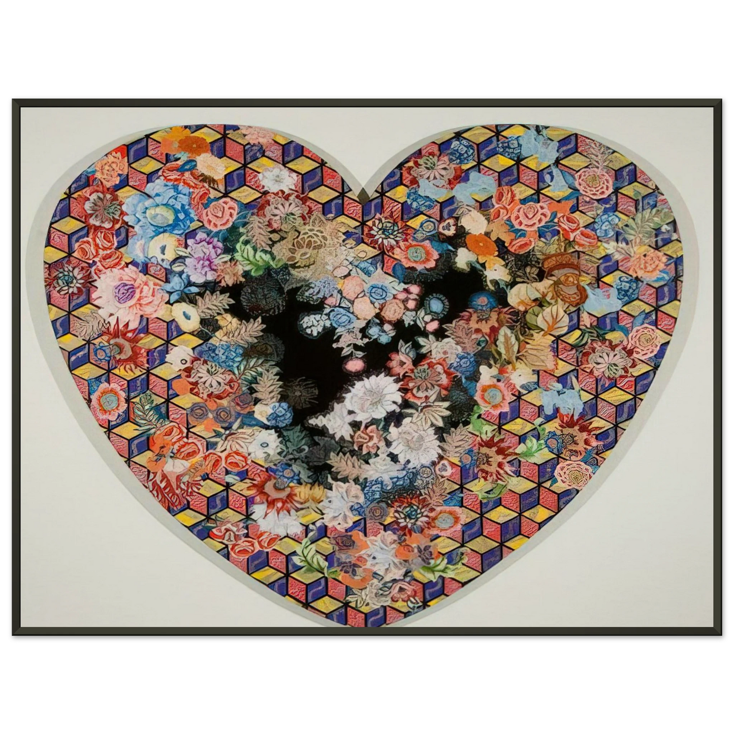 Miriam Schapiro Heartland 1985 Framed Art Print - Aluminum Frame - 60x80 cm / 24x32 inches