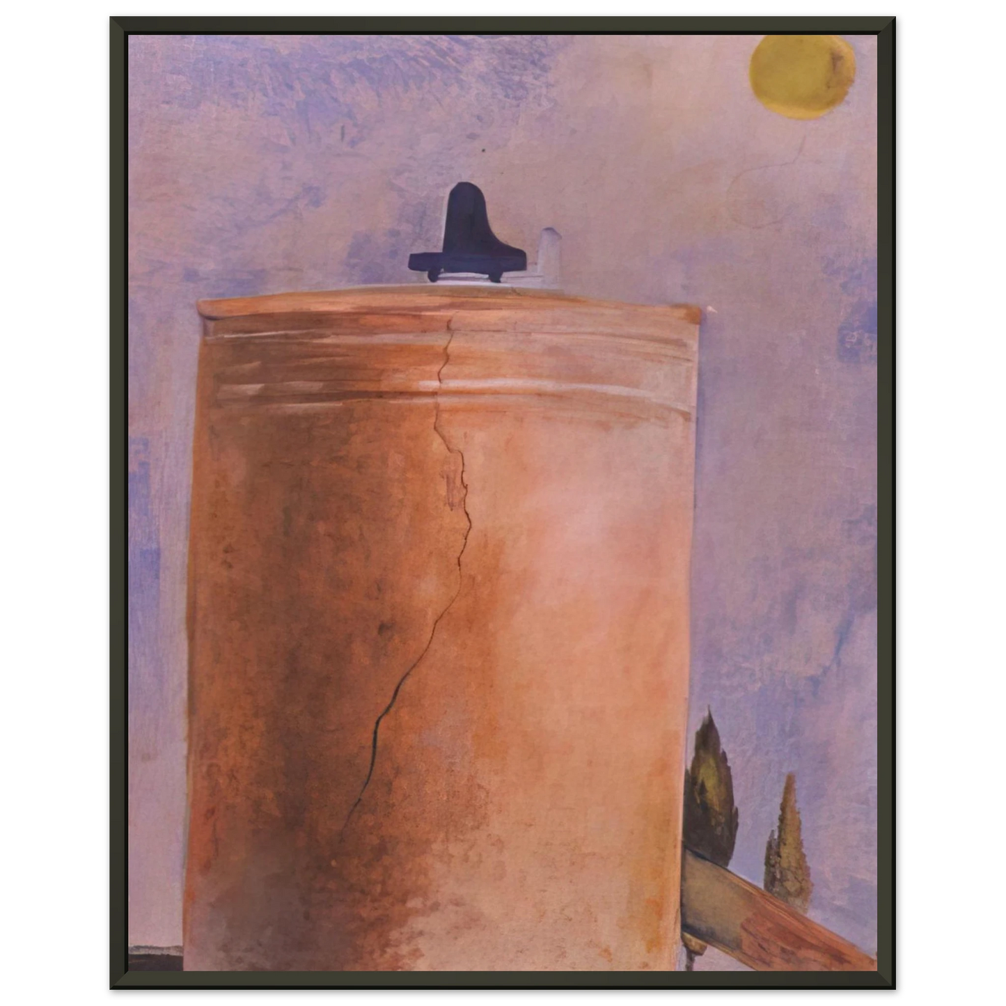 Salvador Dali TOWER Framed Art Print - Aluminum Frame - 70x100 cm / 28x40 inches