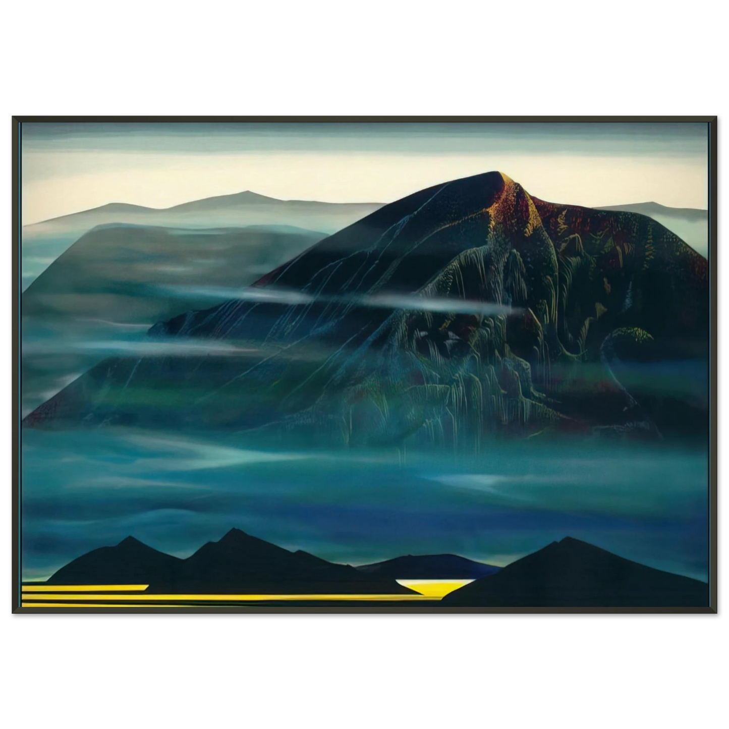 Eyvind Earle  Santa Fe Trail new Serigrap Framed Art Print  - Aluminum Frame - 21x29.7 cm / 8x12"