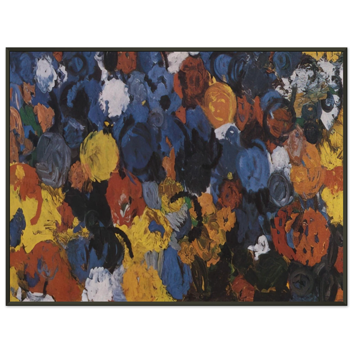 Ernst Wilhelm Nay Blue Flood 1960 Framed Art Print - Aluminum Frame - 70x100 cm / 28x40 inches