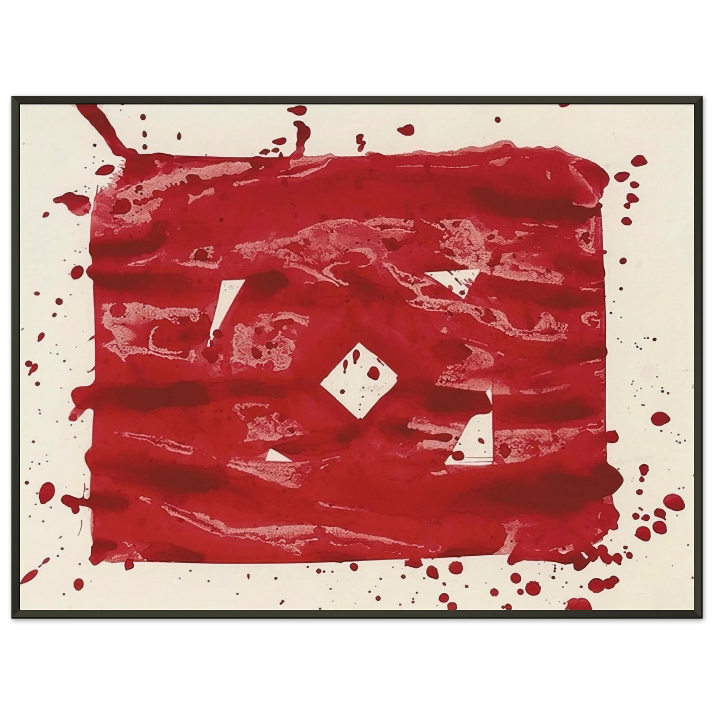 Sam Francis Untitled SF78235 Framed Art Print - Aluminum Frame - 40x50 cm / 16x20 inches