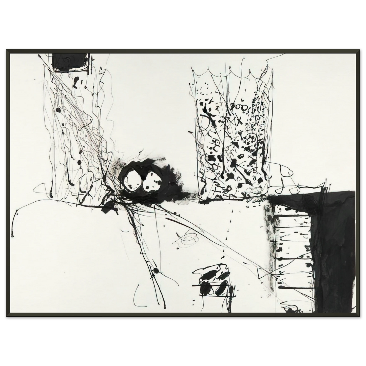 Gene Davis Tree House 1981 Framed Art Print - Aluminum Frame - 60x80 cm / 24x32 inches