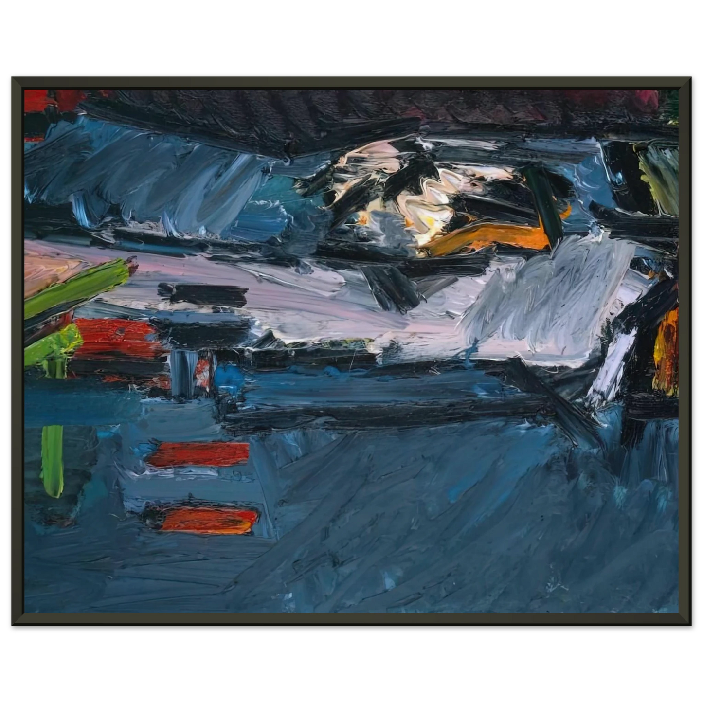 Frank Auerbach FIGURE ON A BED 1970 Framed Art Print - Aluminum Frame - 70x100 cm / 28x40 inches