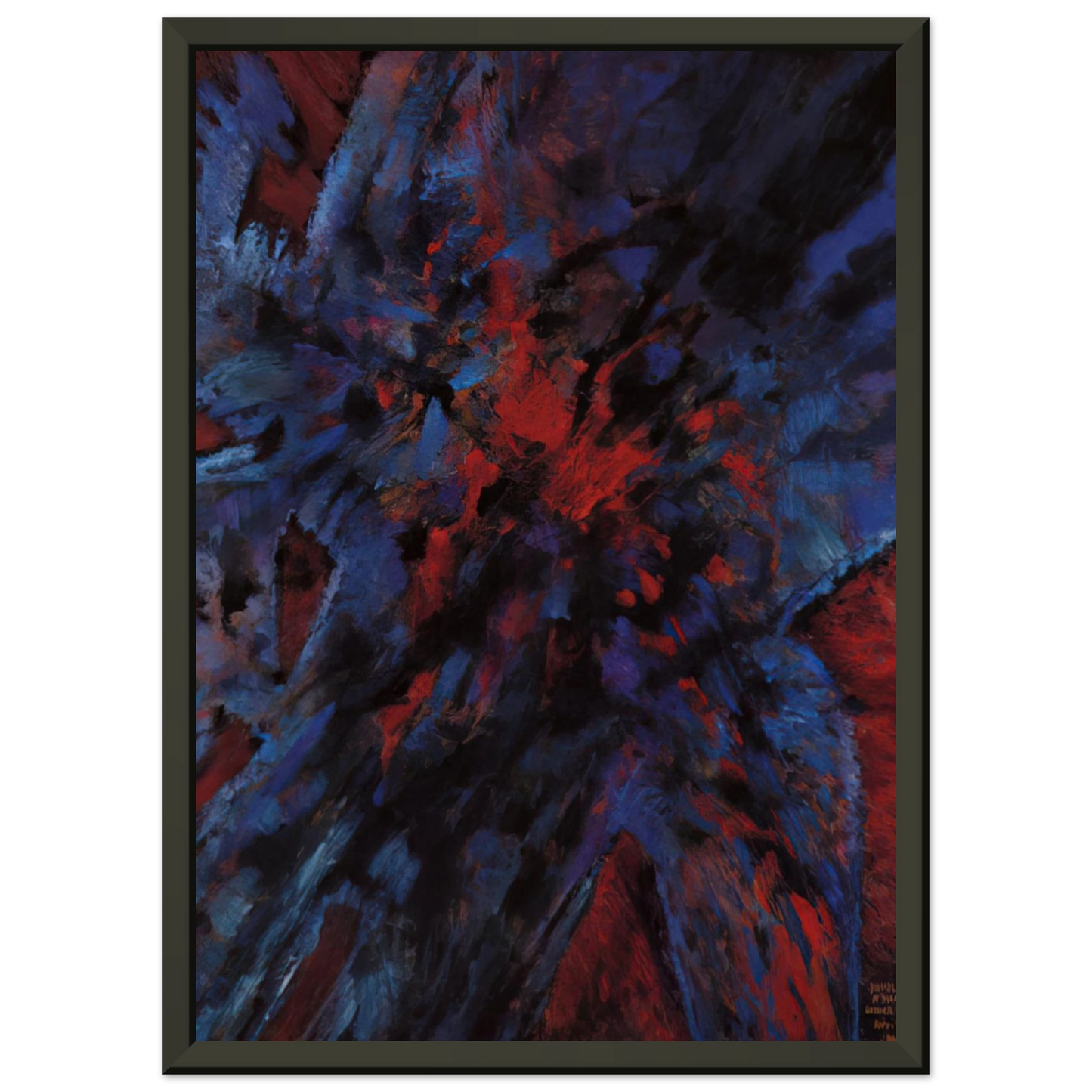 Alfred Manessier Hommage a Martin Luther King 1968 Framed Art Print - Aluminum Frame - 70x100 cm / 28x40 inches
