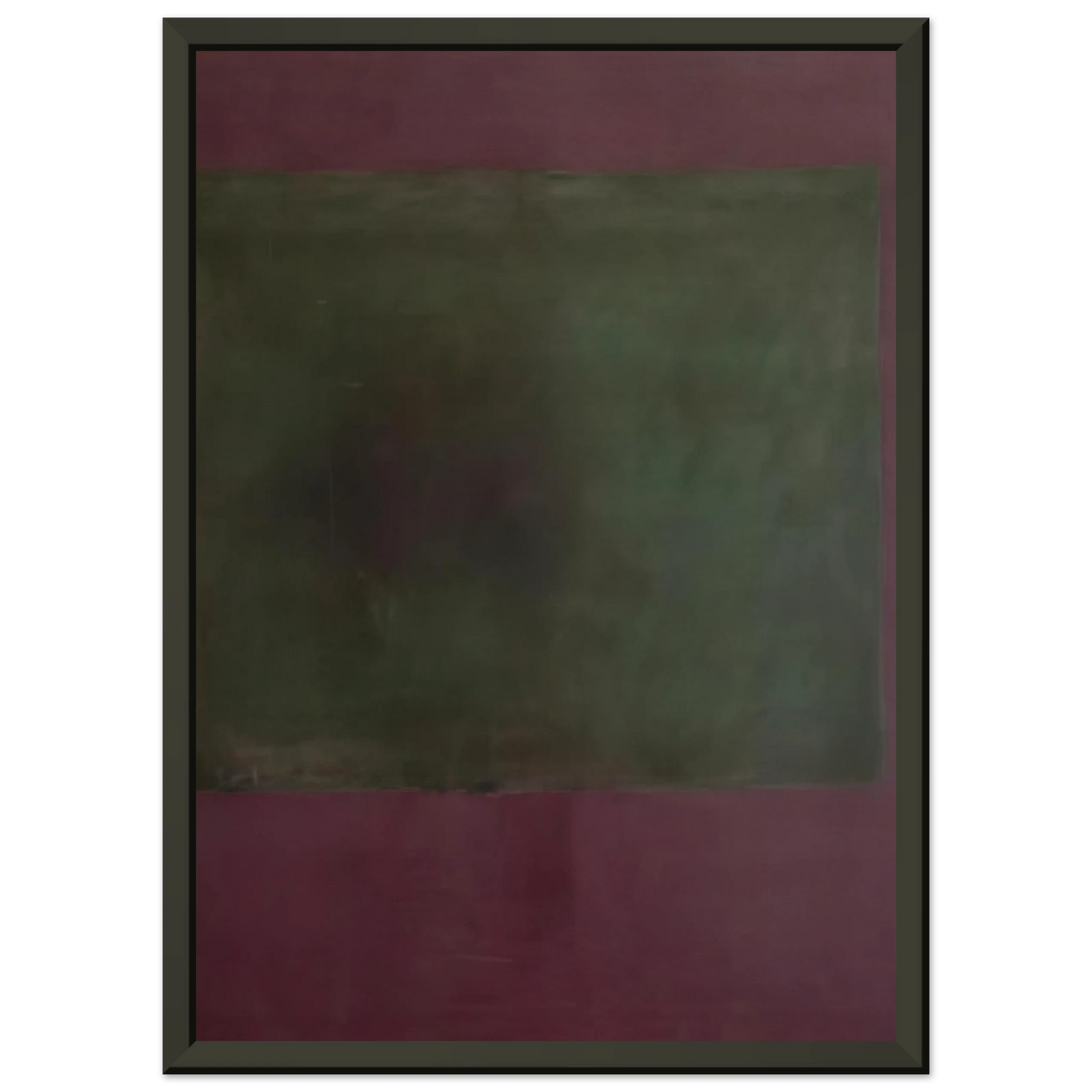 Mark Rothko Untitled Green on Maroon 1961 Framed Art Print - Aluminum Frame - 40x50 cm / 16x20 inches