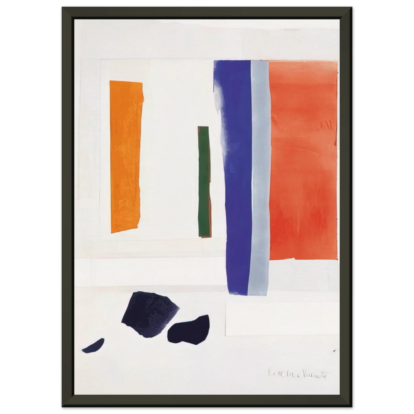 Esteban Vicente UNTITLED 1978 Framed Art Print - Aluminum Frame - 40x50 cm / 16x20 inches