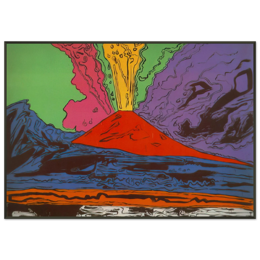 Andy Warhol  Vesuvius Framed Art Print  - Aluminum Frame - 21x29.7 cm / 8x12"