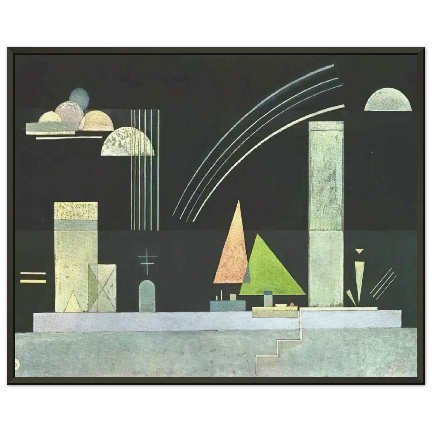 Wassily Kandinsky  AT REST Framed Art Print  - Aluminum Frame - 70x100 cm / 28x40 inches