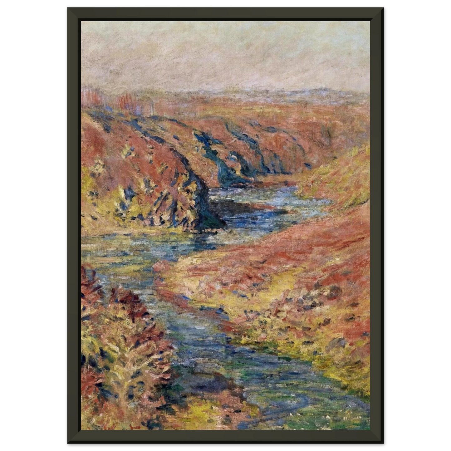 claude monet The Valley of Creuse at Fresselines Framed Art Print - Aluminum Frame - 60x80 cm / 24x32 inches