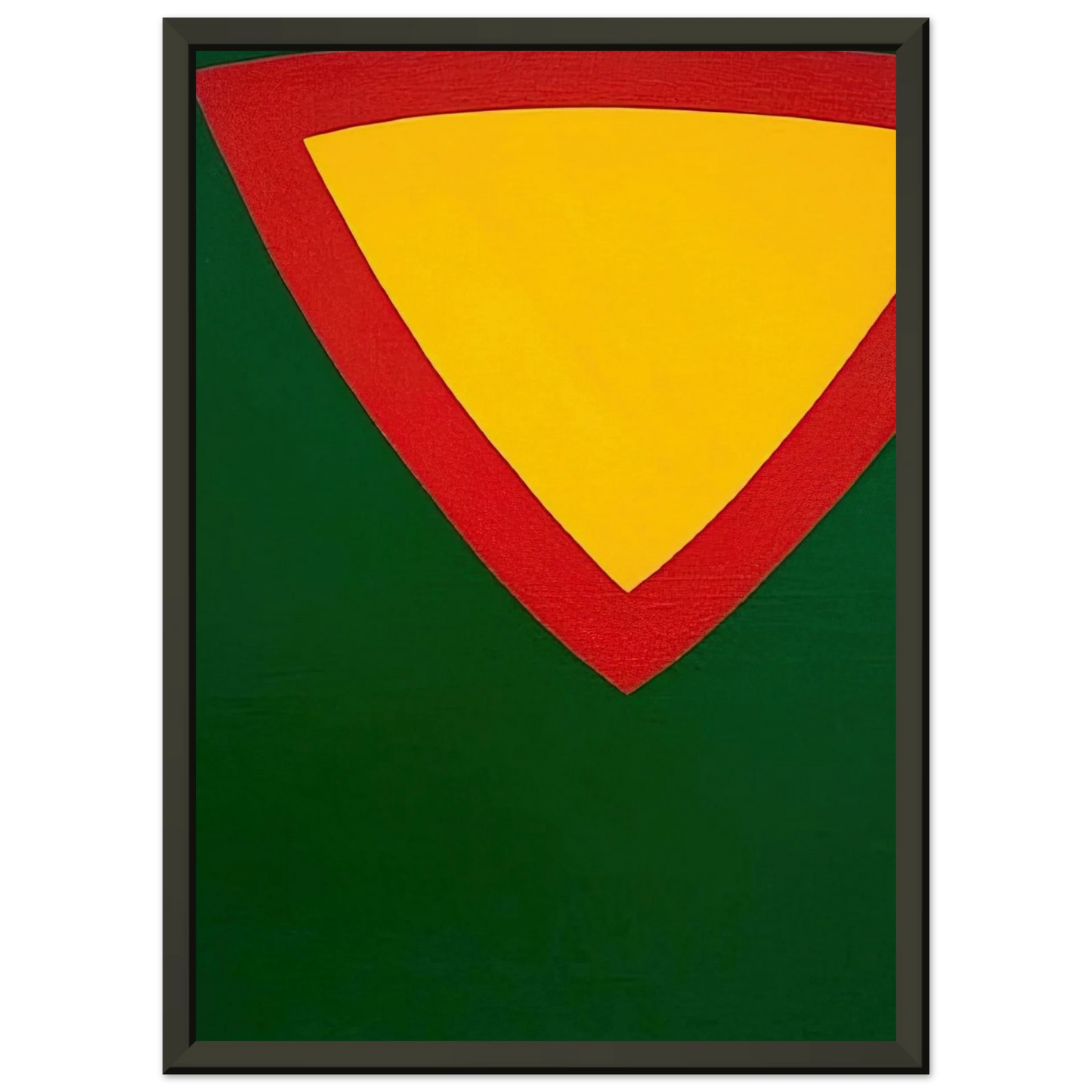 Al Held Purple Triangle Framed Art Print - Aluminum Frame - 70x100 cm / 28x40 inches