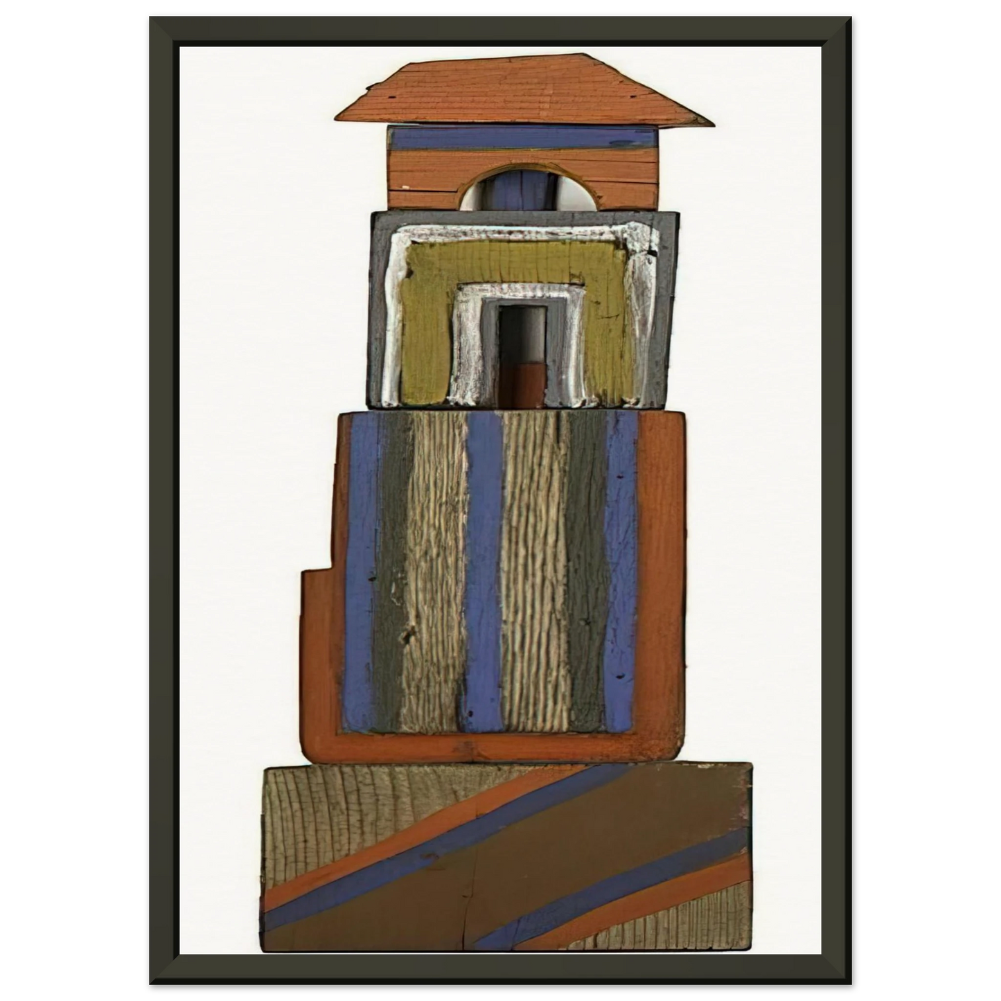 Betty Parsons The Tower 1969 Framed Art Print - Aluminum Frame - 40x50 cm / 16x20 inches