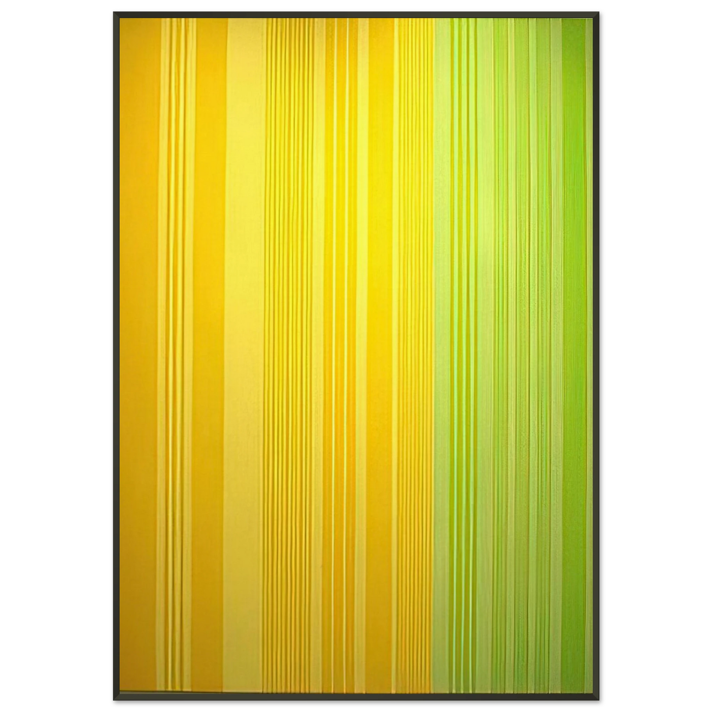 Gene Davis LimeLemon 1970 Framed Art Print - Aluminum Frame - 21x29.7 cm / 8x12"