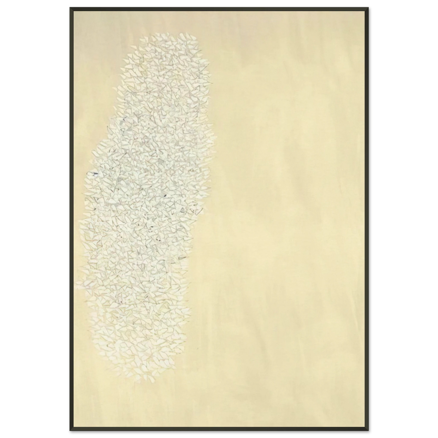 Robert Goodnough Light Gray Tan 1978 Framed Art Print - Aluminum Frame - 21x29.7 cm / 8x12"