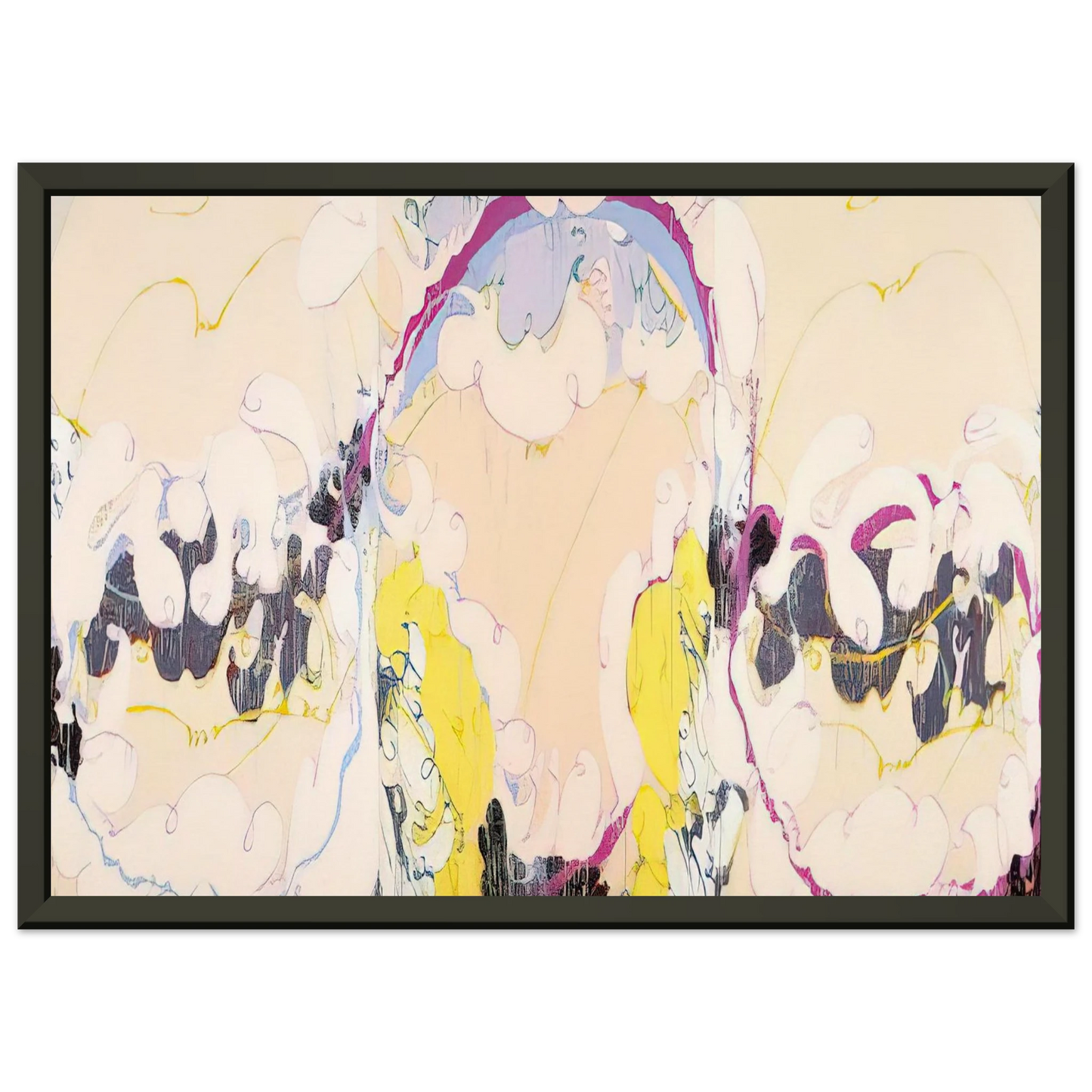 Norman Bluhm Pygmalion 1979 Framed Art Print - Aluminum Frame - 40x50 cm / 16x20 inches