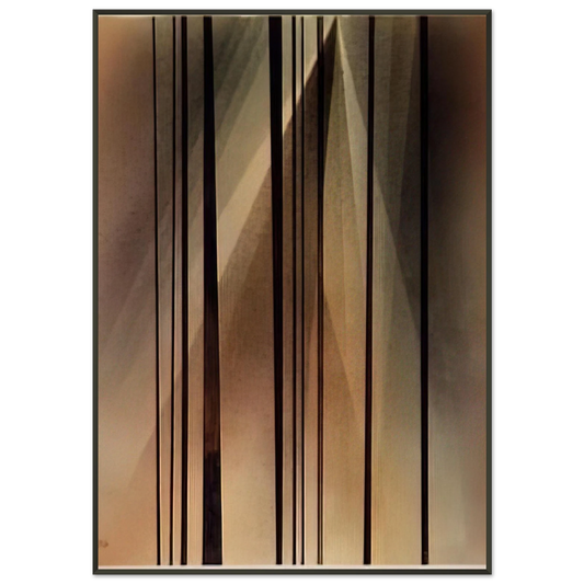 Wassily Kandinsky  CROSSING 1928 Framed Art Print  - Aluminum Frame - 21x29.7 cm / 8x12"