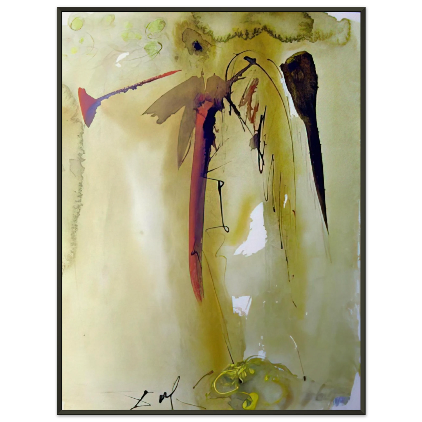 Salvador Dali VOX CLAMANTIS 1967 Framed Art Print - Aluminum Frame - 60x80 cm / 24x32 inches