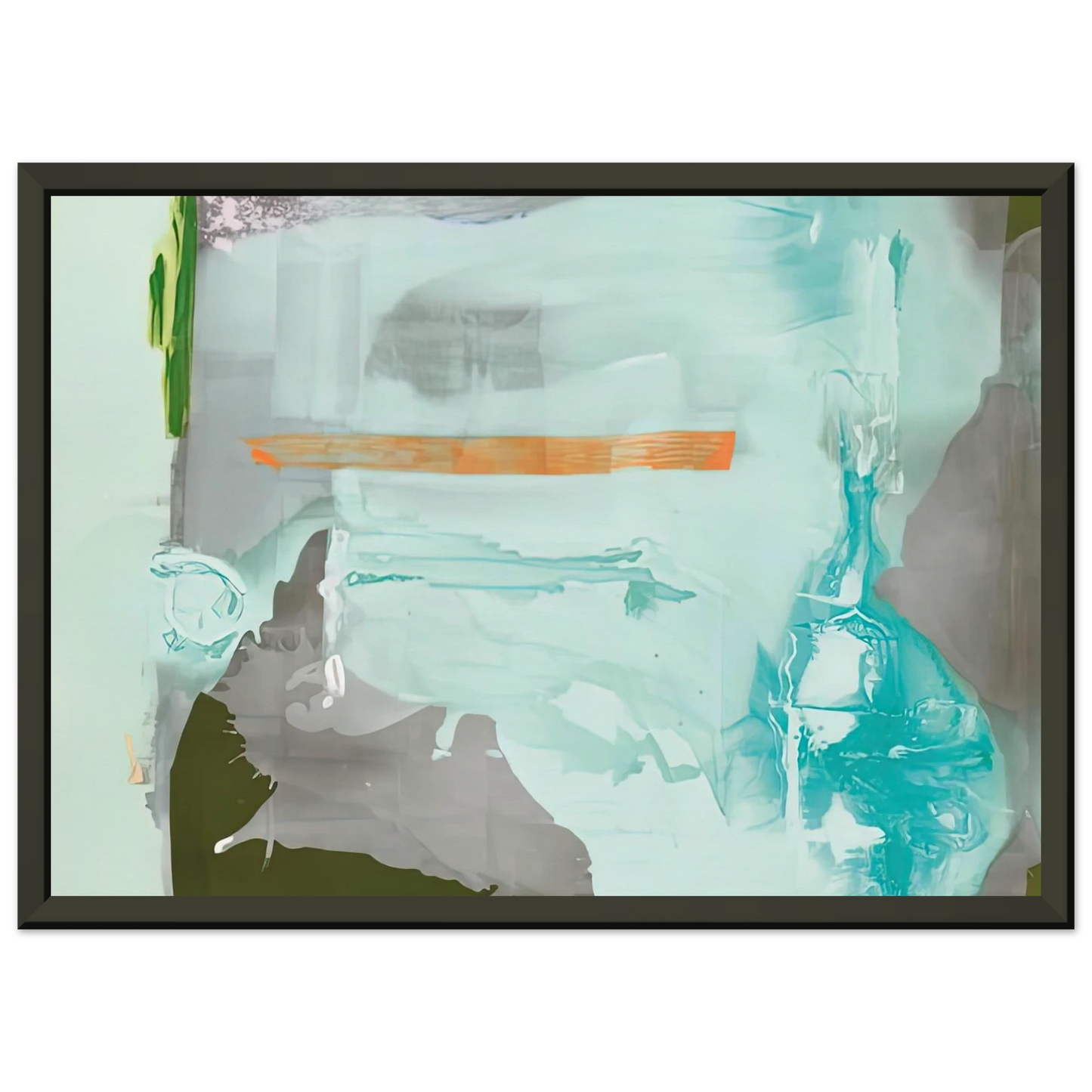 Helen Frankenthaler Poseidon 1990 Framed Art Print - Aluminum Frame - 60x80 cm / 24x32 inches