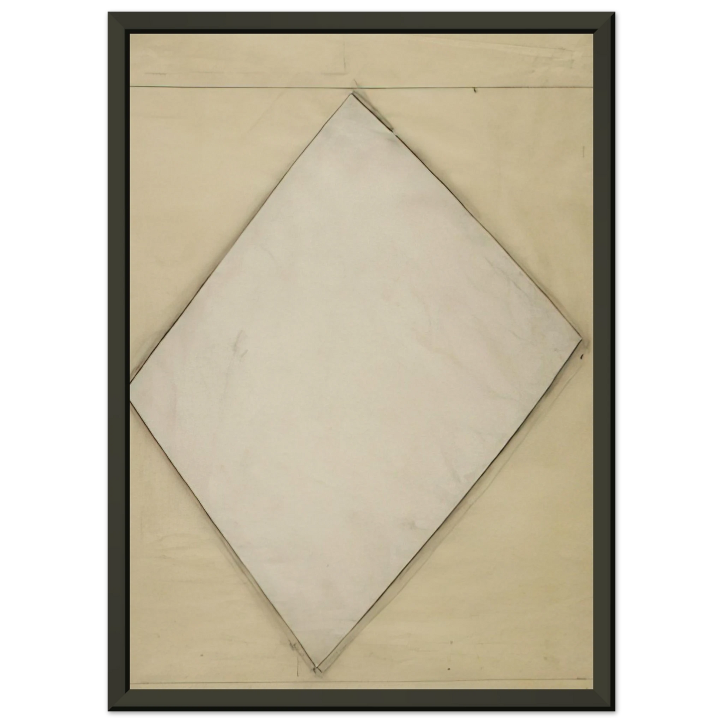 Ellsworth Kelly Study for White Sculpture Framed Art Print - Aluminum Frame - 40x50 cm / 16x20 inches