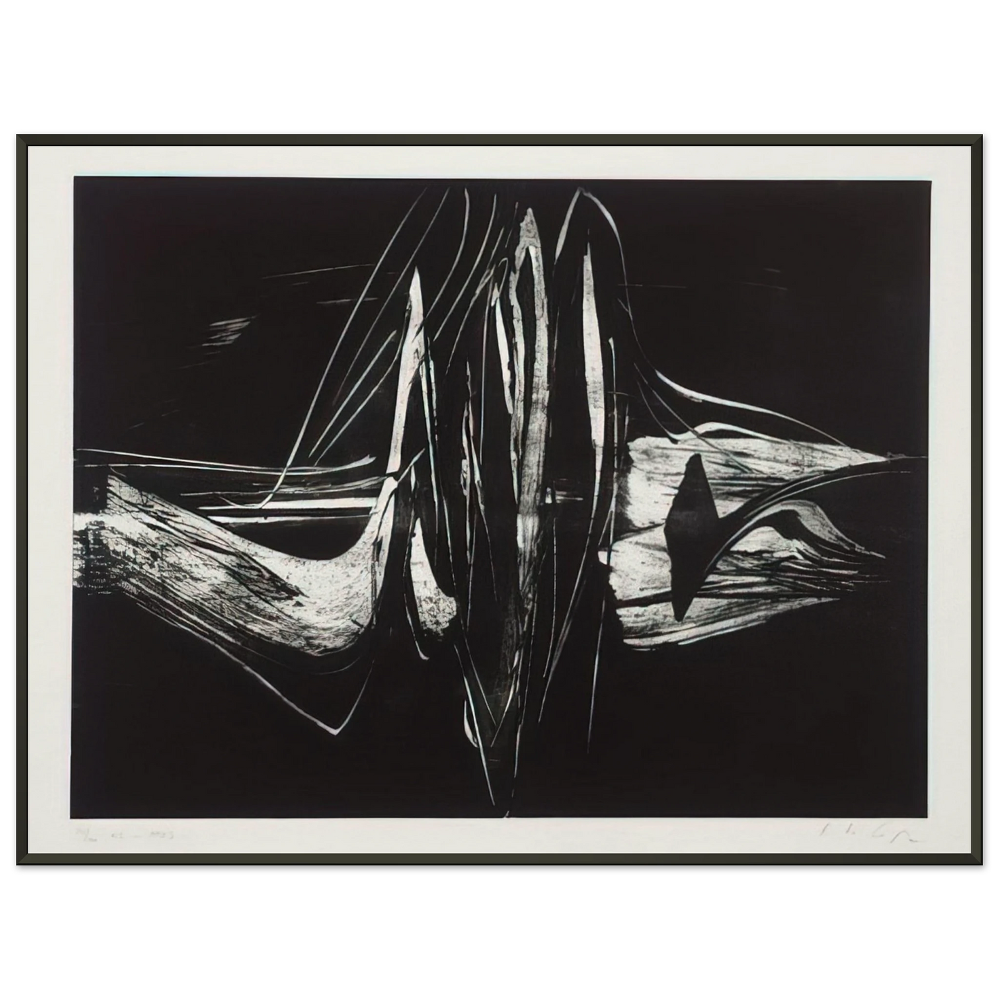 Karl Otto Gotz Untitled Framed Art Print - Aluminum Frame - 60x80 cm / 24x32 inches