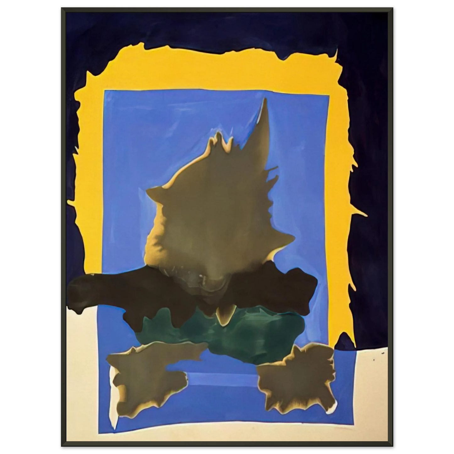 Helen Frankenthaler  Interior Landscape  1964 Framed Art Print  - Aluminum Frame - 60x80 cm / 24x32 inches