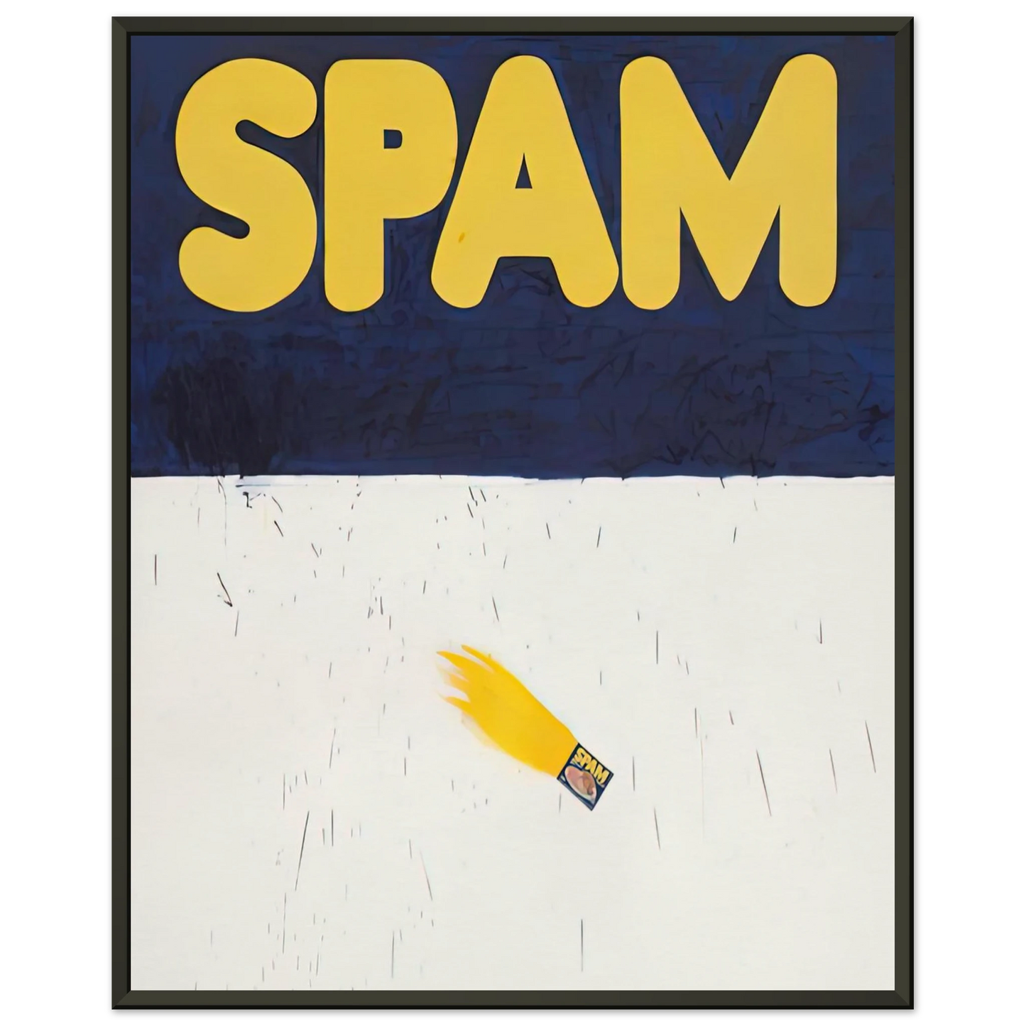 Edward Ruscha ACTUAL SIZE 1962 Framed Art Print - Aluminum Frame - 70x100 cm / 28x40 inches