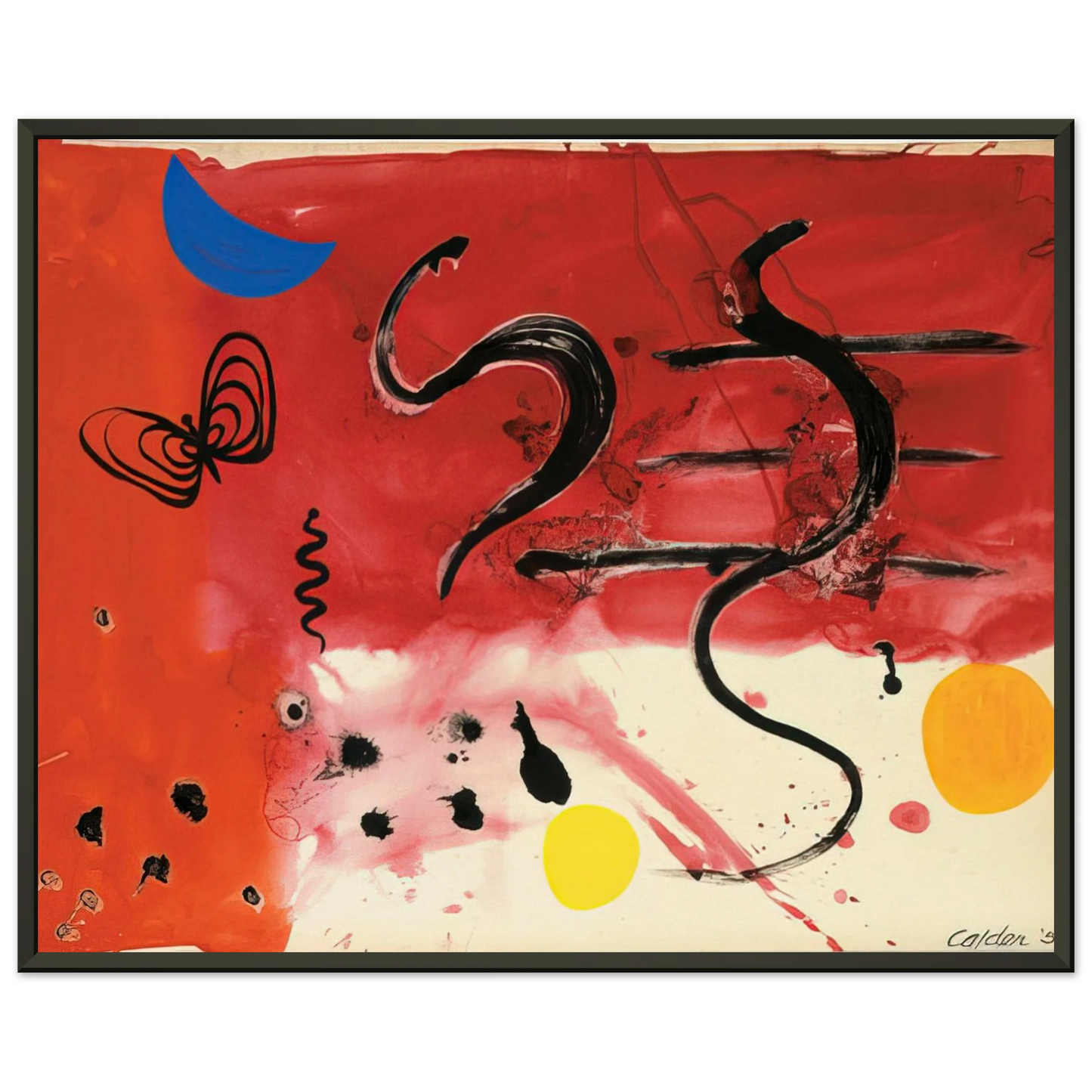 Alexander Calder UNTITLED 1953 Framed Art Print - Aluminum Frame - 70x100 cm / 28x40 inches