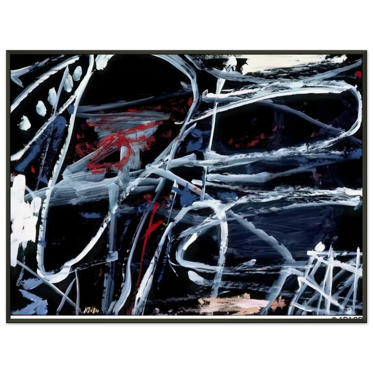 Jean Dubuffet EPISODE Framed Art Print - Aluminum Frame - 70x100 cm / 28x40 inches