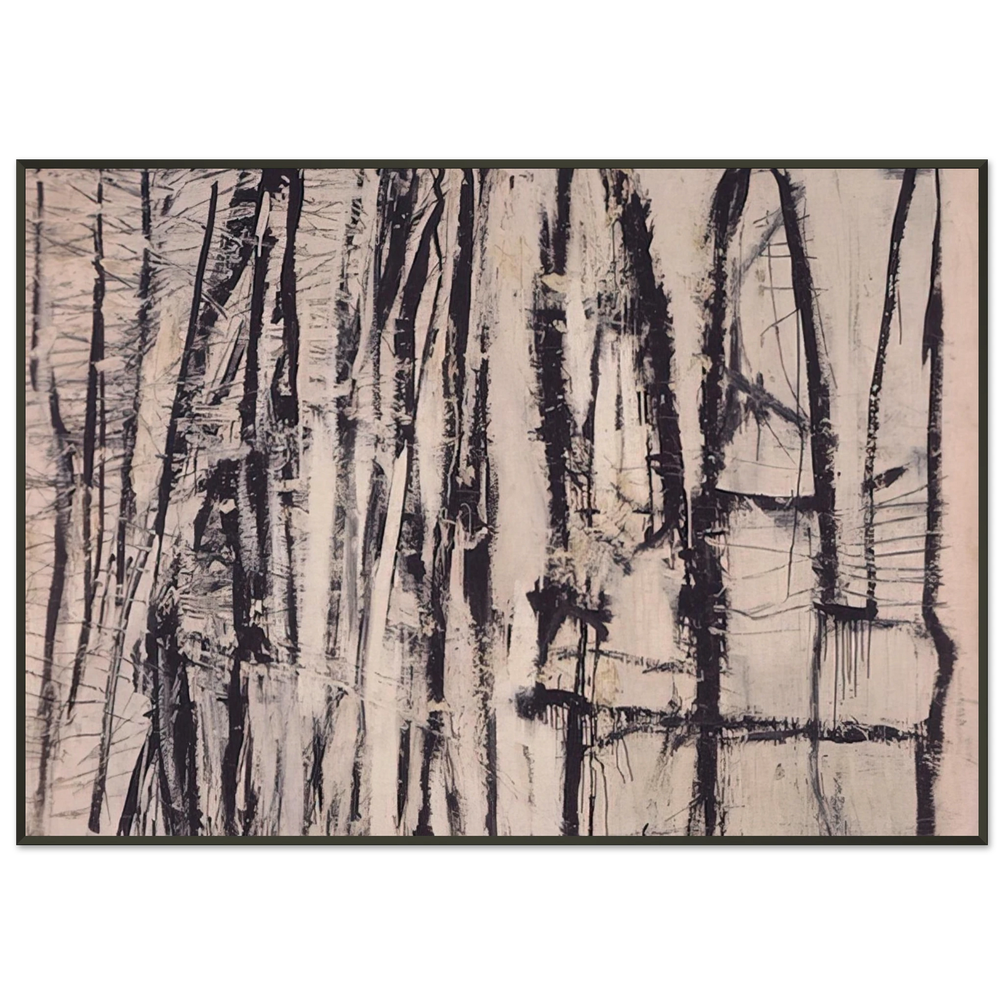 Cy Twombly Quarzeat Framed Art Print - Aluminum Frame - 21x29.7 cm / 8x12"