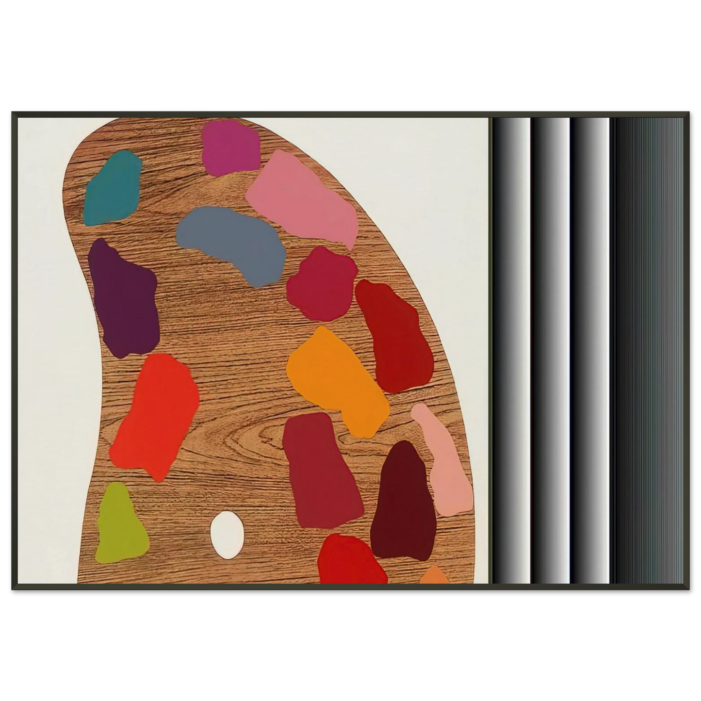 Jim Dine PALETTE II 1969 Framed Art Print - Aluminum Frame - 21x29.7 cm / 8x12"