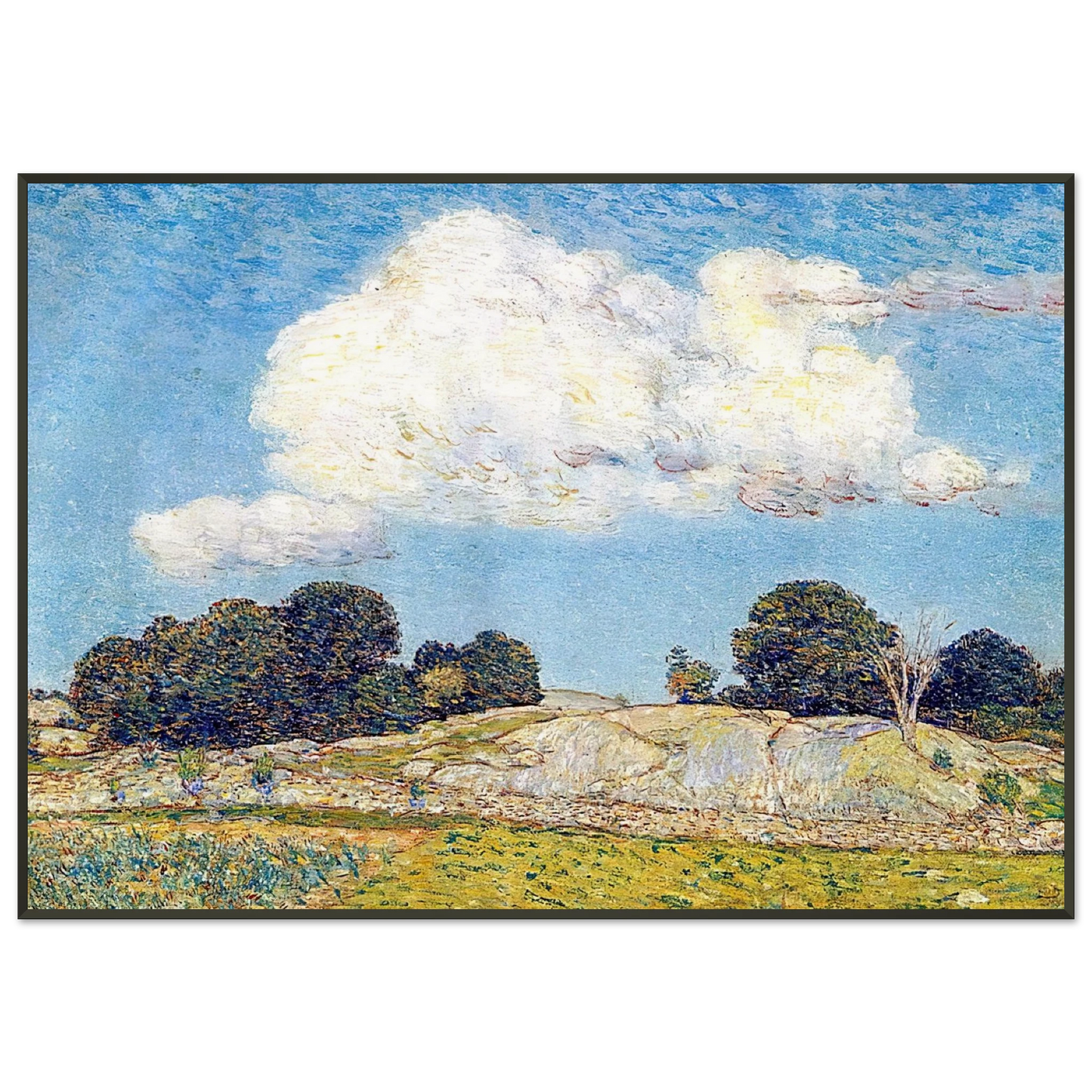 Childe Hassam Dragon Cloud Old Lyme Framed Art Print - Aluminum Frame - 21x29.7 cm / 8x12"