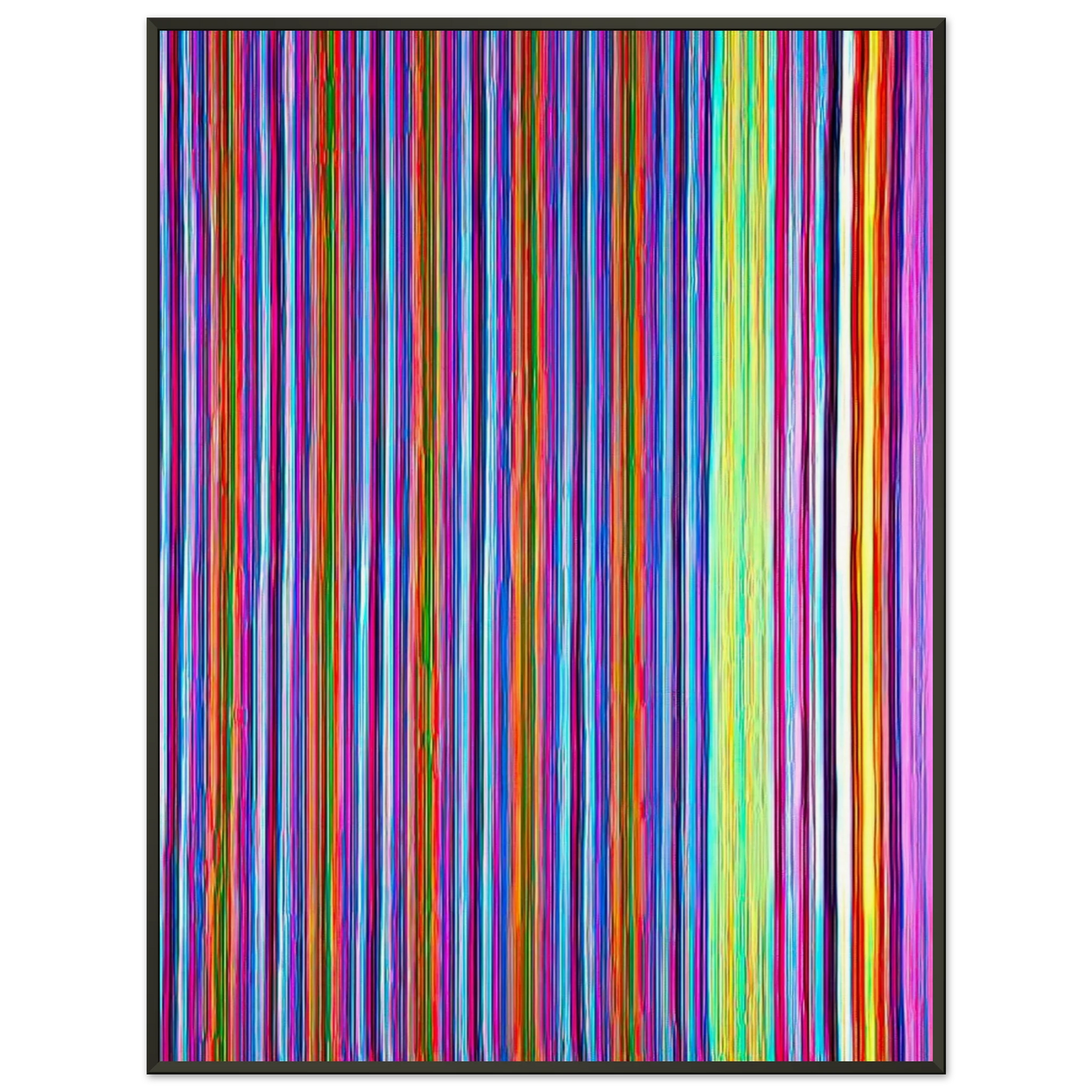 Gene Davis  Gothic Jab  1968 Framed Art Print  - Aluminum Frame - 60x80 cm / 24x32 inches