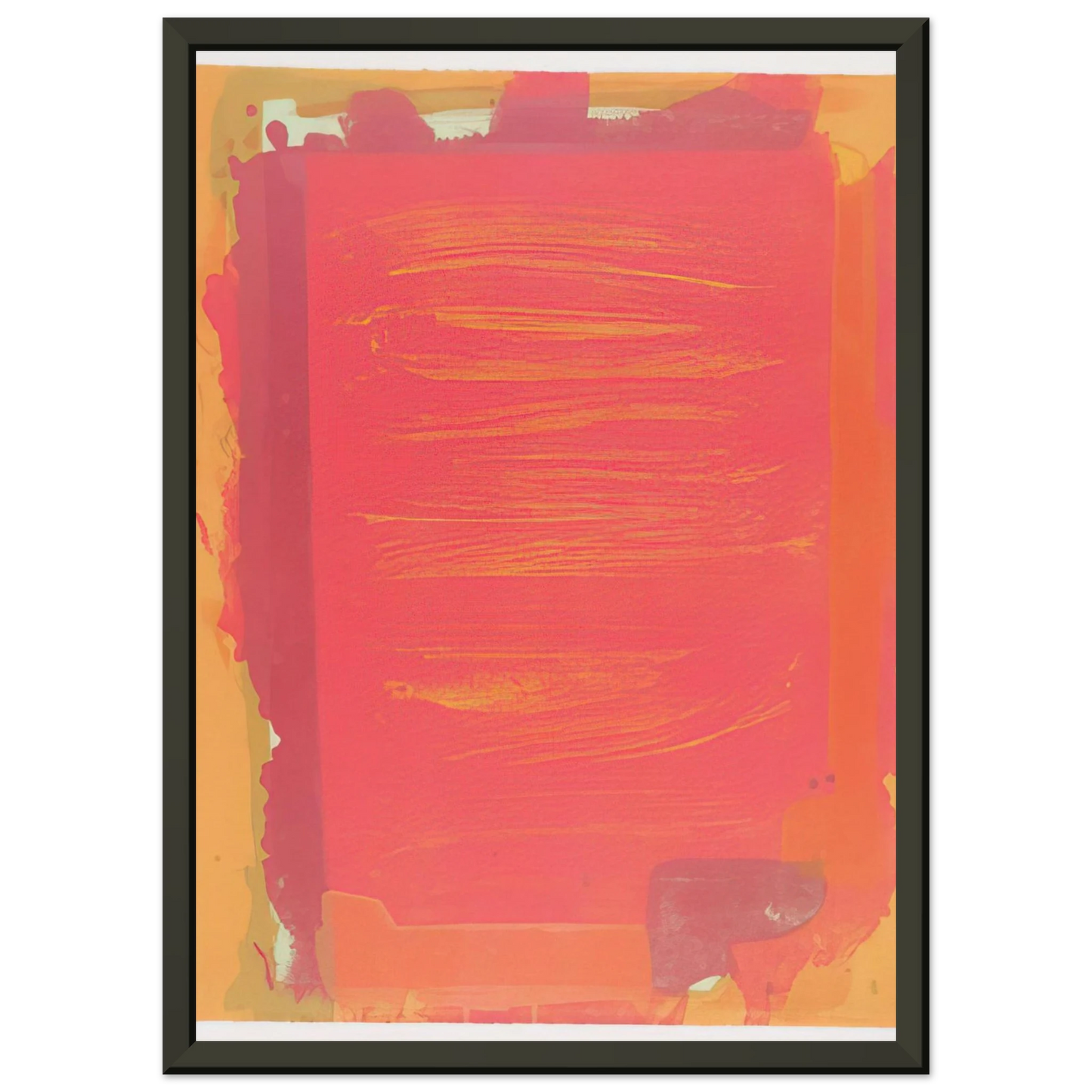 John Hoyland Untitled II 1974 Framed Art Print - Aluminum Frame - 70x100 cm / 28x40 inches