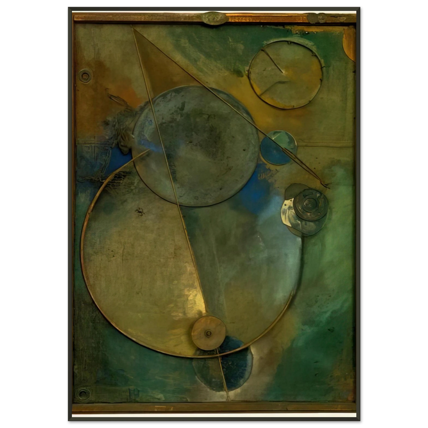 Kurt Schwitters REVOLVING 1919 Framed Art Print - Aluminum Frame - 21x29.7 cm / 8x12"