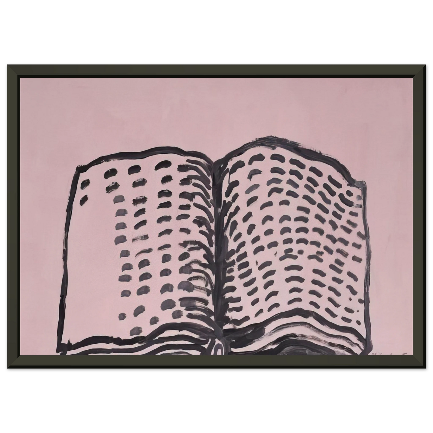 Philip Guston UNTITLED BOOK Framed Art Print - Aluminum Frame - 60x80 cm / 24x32 inches