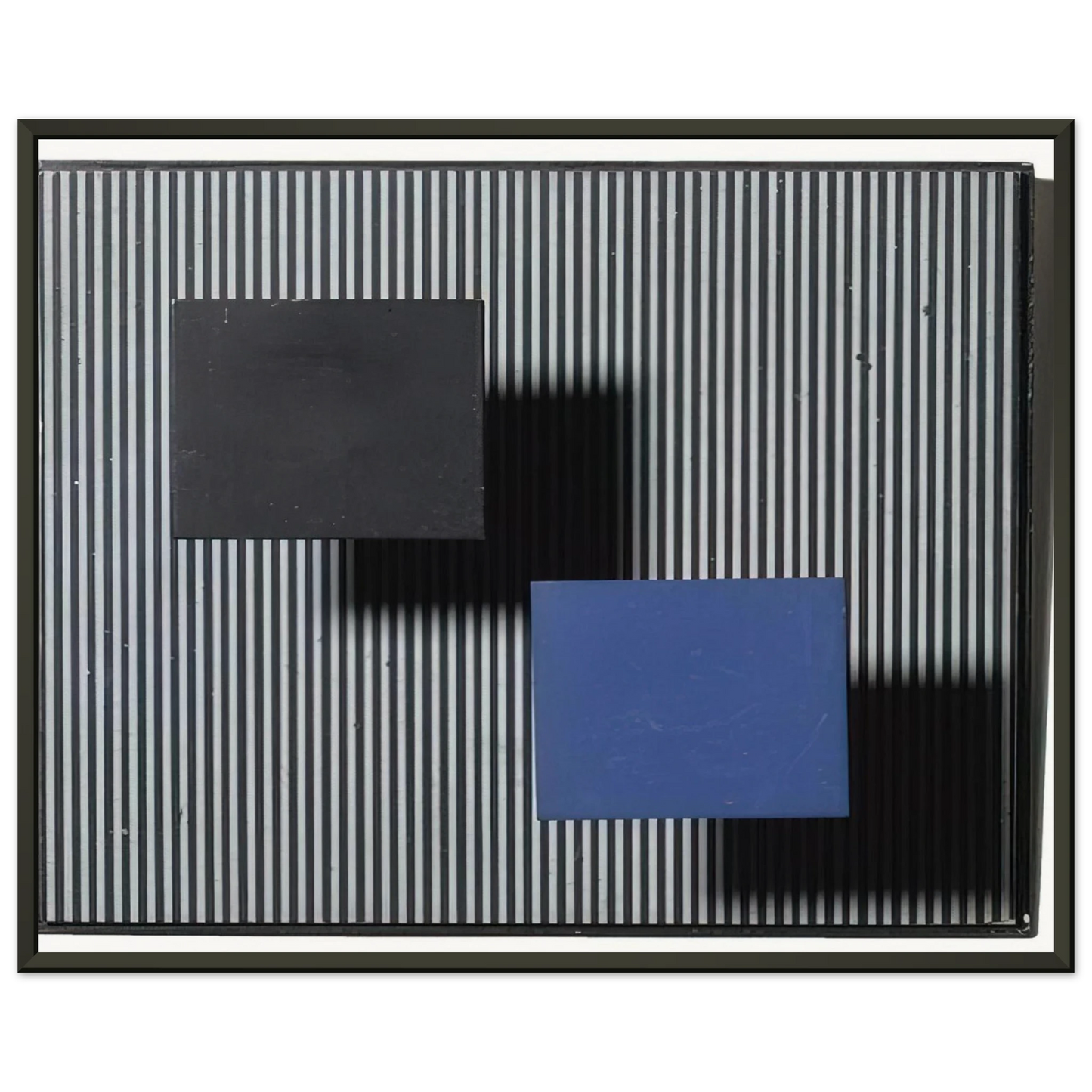 Jesus Rafael Soto DOS CUADRITOS Framed Art Print - Aluminum Frame - 40x50 cm / 16x20 inches
