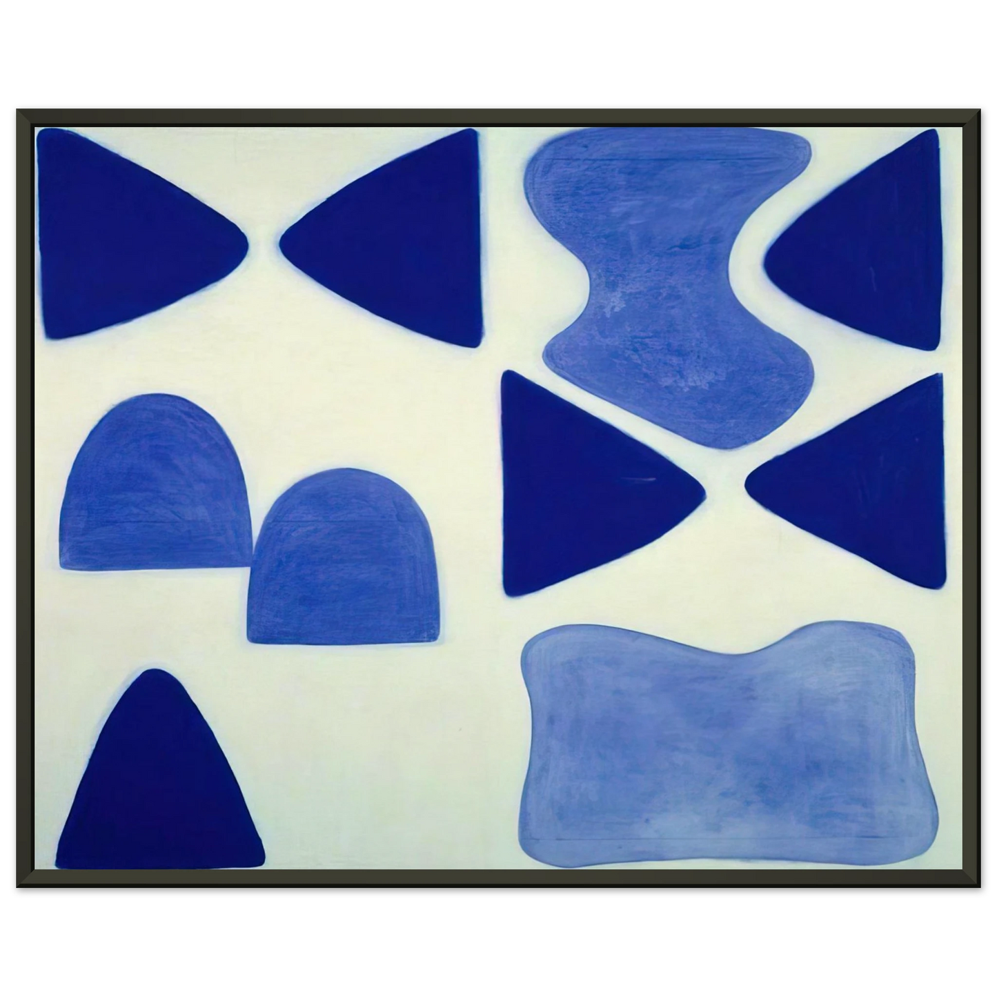 William Scott Berlin Blues 4 1965 Framed Art Print - Aluminum Frame - 40x50 cm / 16x20 inches