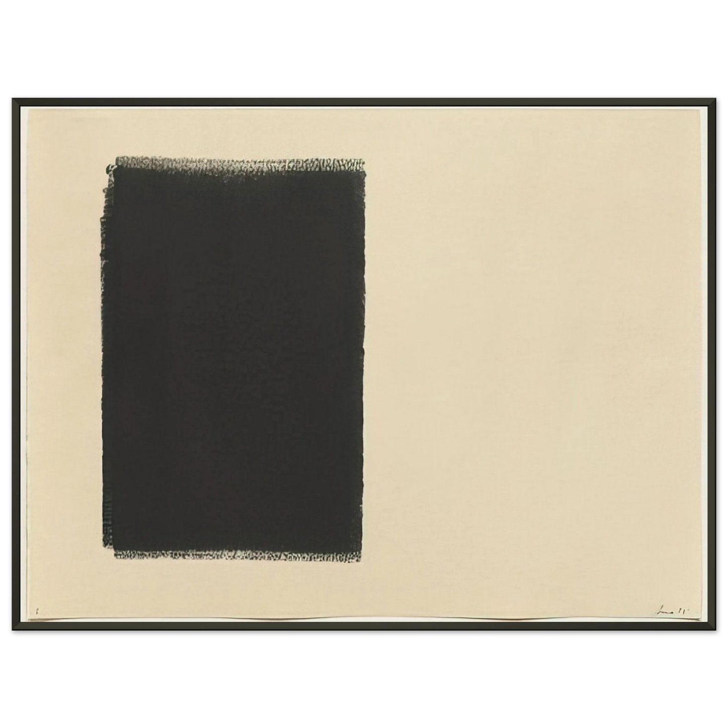 Richard Serra UNTITLED 14 PART ROLLER DRAWING 1973 Framed Art Print - Aluminum Frame - 40x50 cm / 16x20 inches
