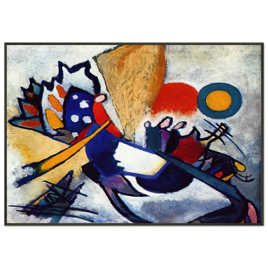 Wassily Kandinsky  IMPROVISATION 209 1917 Framed Art Print  - Aluminum Frame - 21x29.7 cm / 8x12"