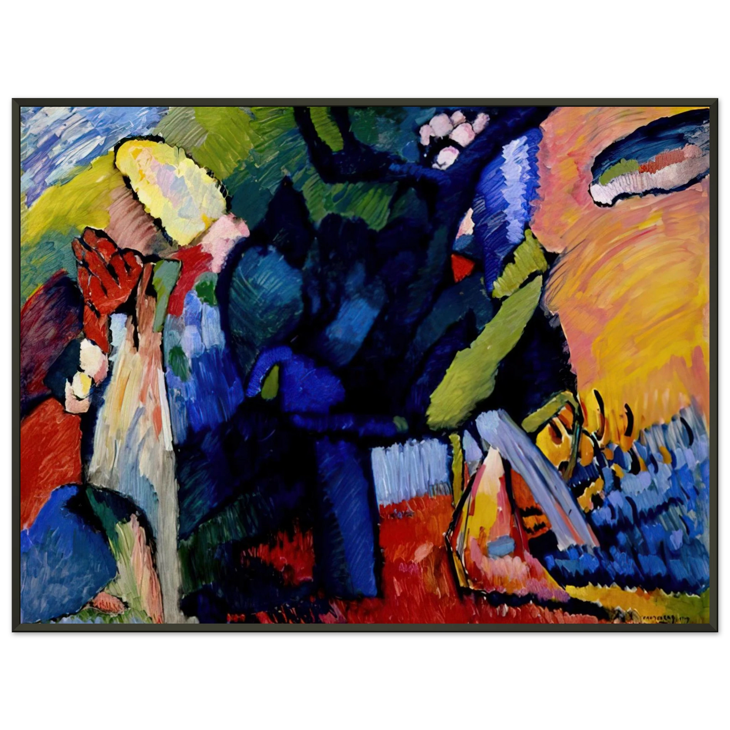 Wassily Kandinsky  IMPROVISATION 4 1909 Framed Art Print  - Aluminum Frame - 70x100 cm / 28x40 inches