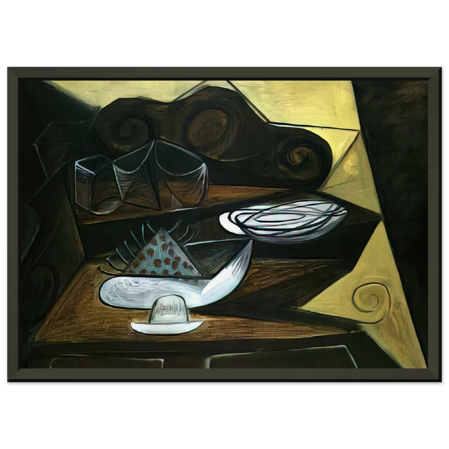 Pablo Picasso The Buffet Catalan Framed Art Print - Aluminum Frame - 40x50 cm / 16x20 inches