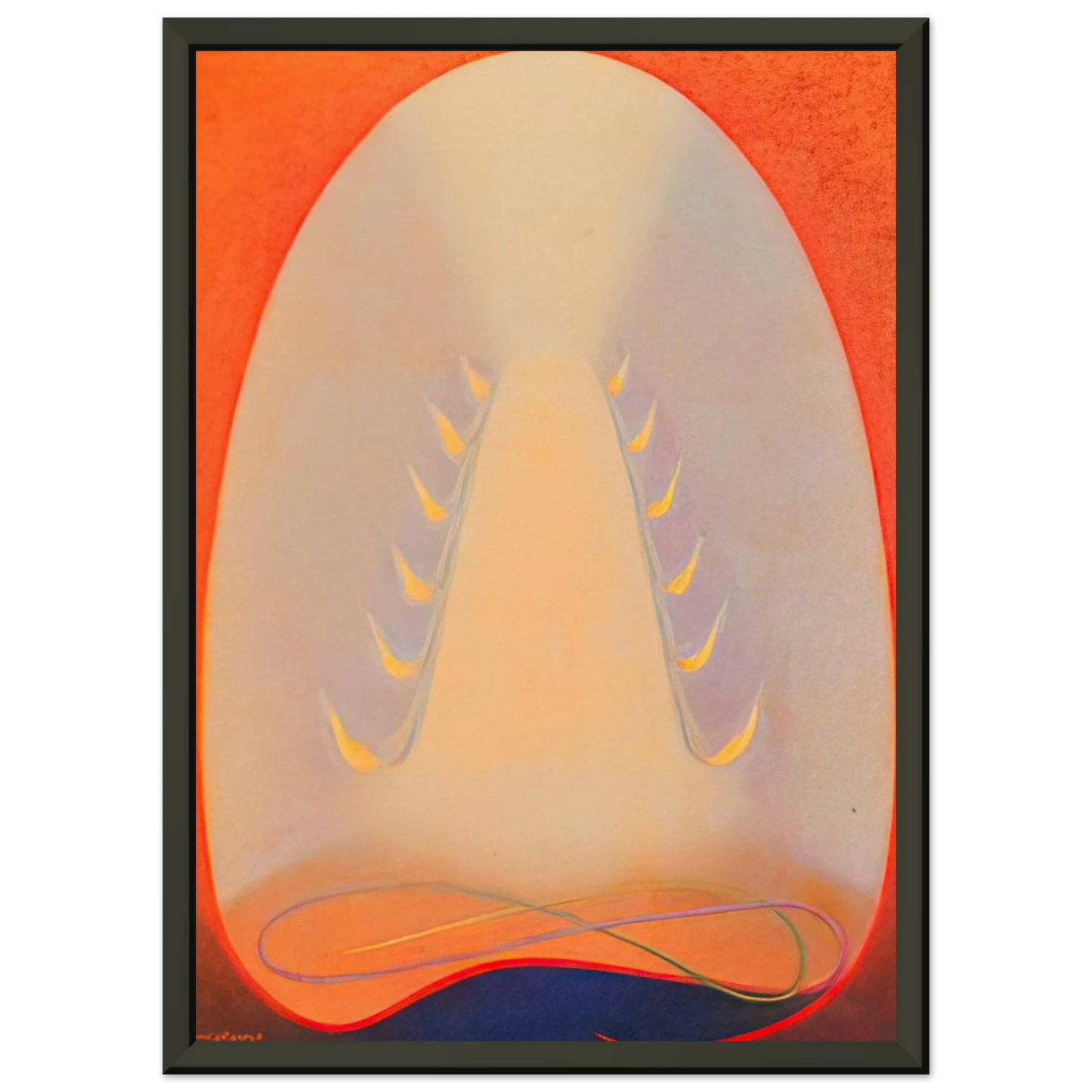 Agnes Lawrence Pelton Mount of Flame 1932 Framed Art Print - Aluminum Frame - 70x100 cm / 28x40 inches