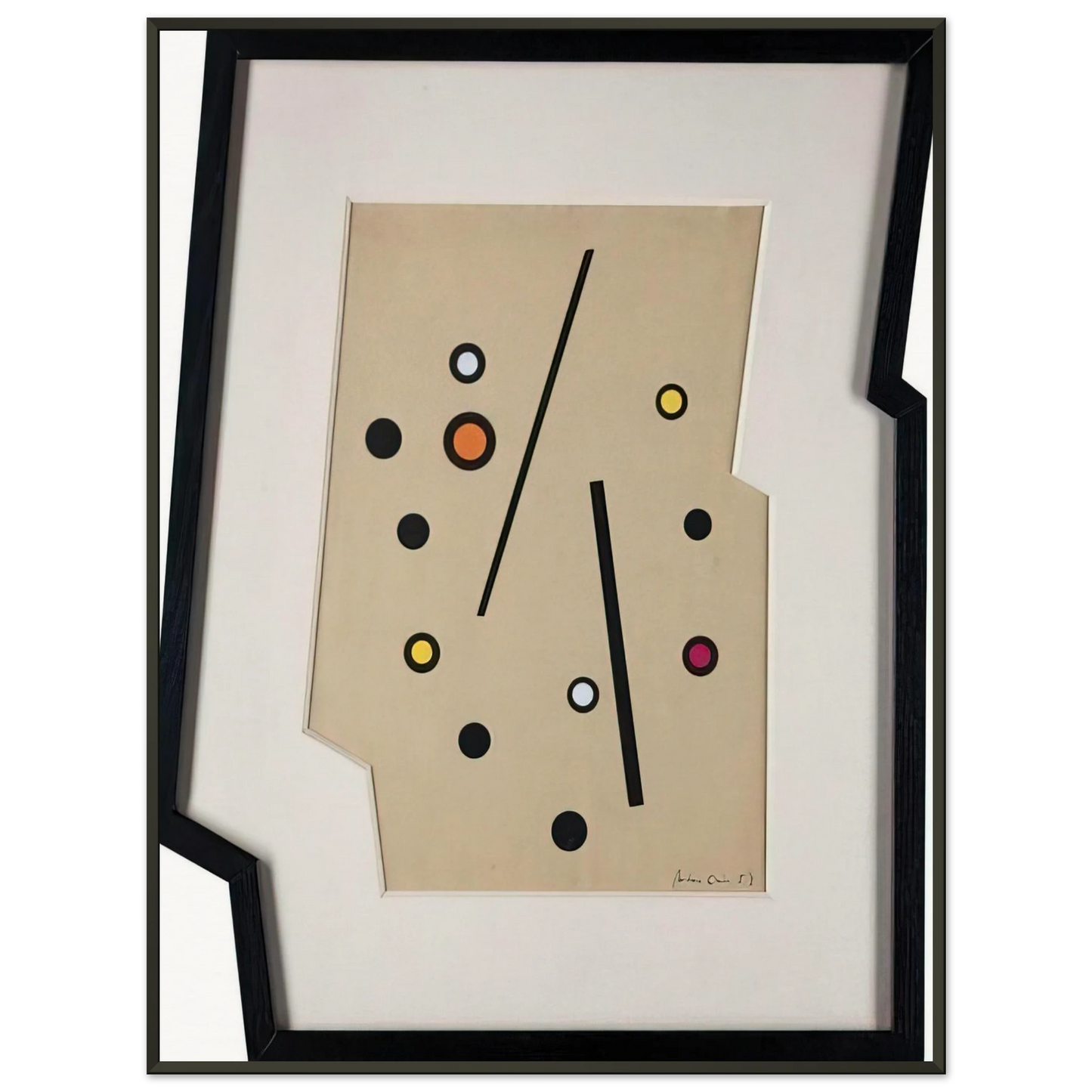 Carmelo Arden Quin Forme Madi 1958 Framed Art Print - Aluminum Frame - 70x100 cm / 28x40 inches