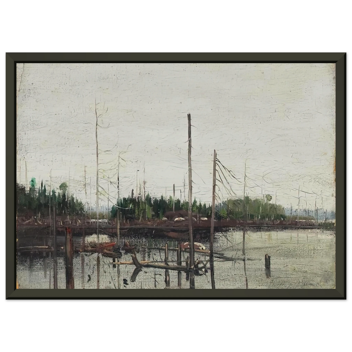Tom Thomson DROWNED LAND 1912 Framed Art Print - Aluminum Frame - 70x100 cm / 28x40 inches