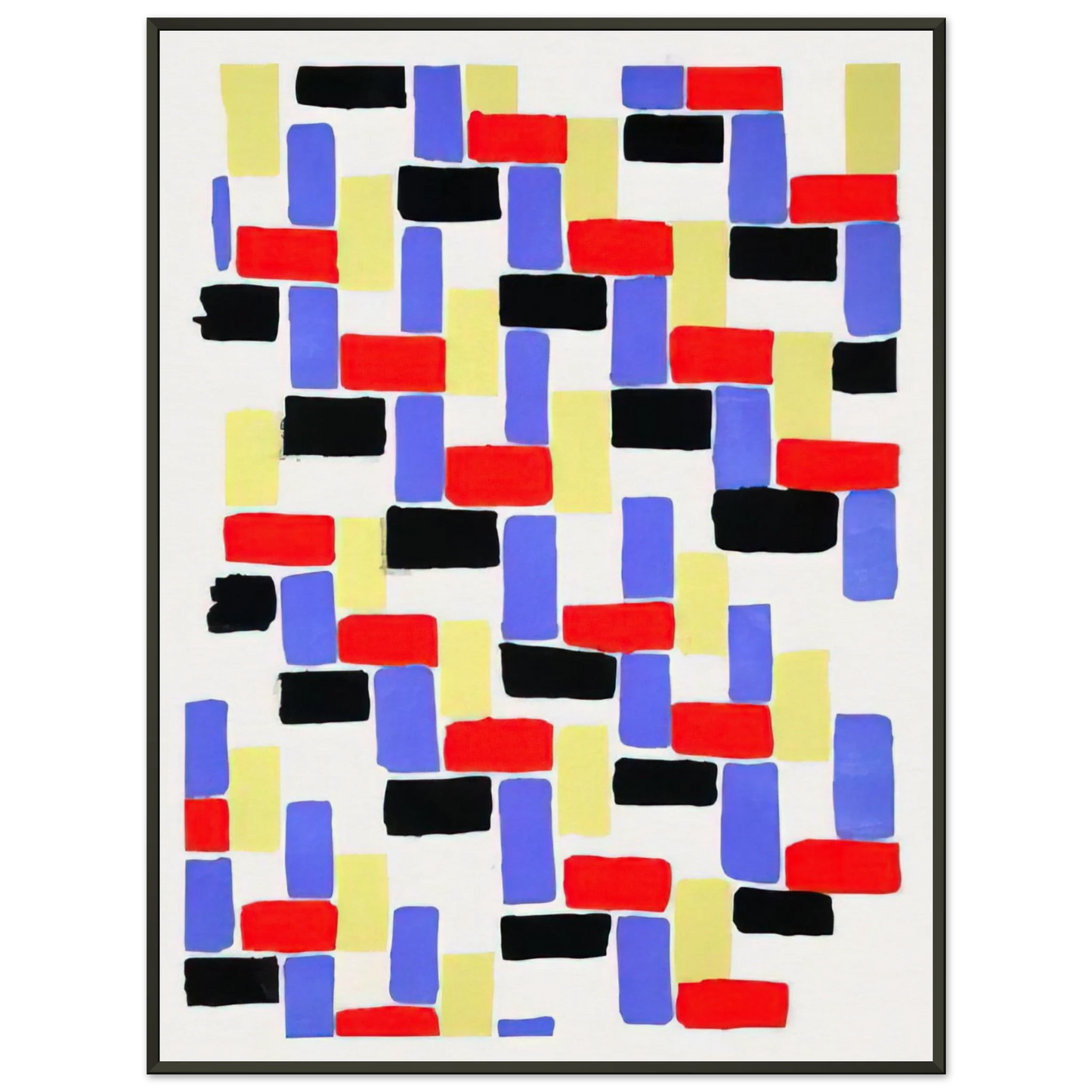 Sonia Delaunay D181OULEURS IDEES Framed Art Print - Aluminum Frame - 60x80 cm / 24x32 inches