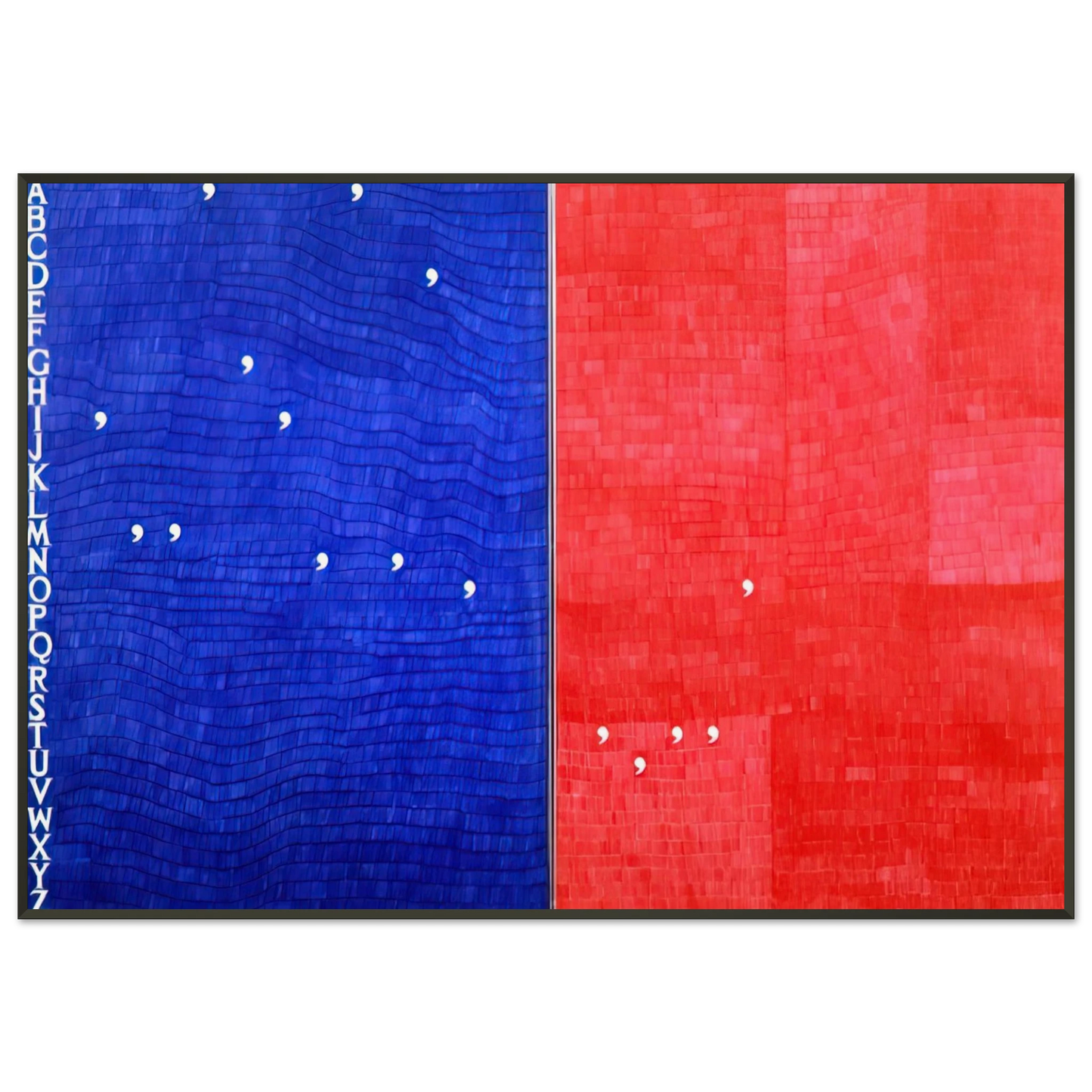 Alighiero Boetti IMMAGINANDO TUTTO 1982 Framed Art Print - Aluminum Frame - 21x29.7 cm / 8x12"