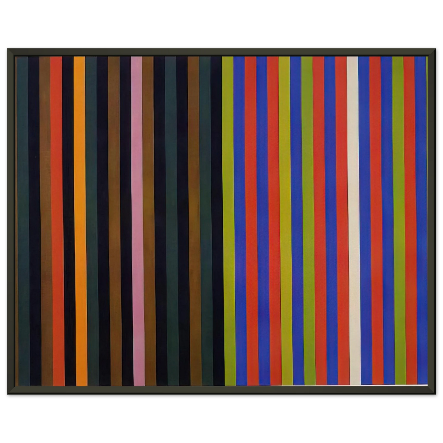 Gene Davis Yankee Doodle 1966 Framed Art Print - Aluminum Frame - 40x50 cm / 16x20 inches