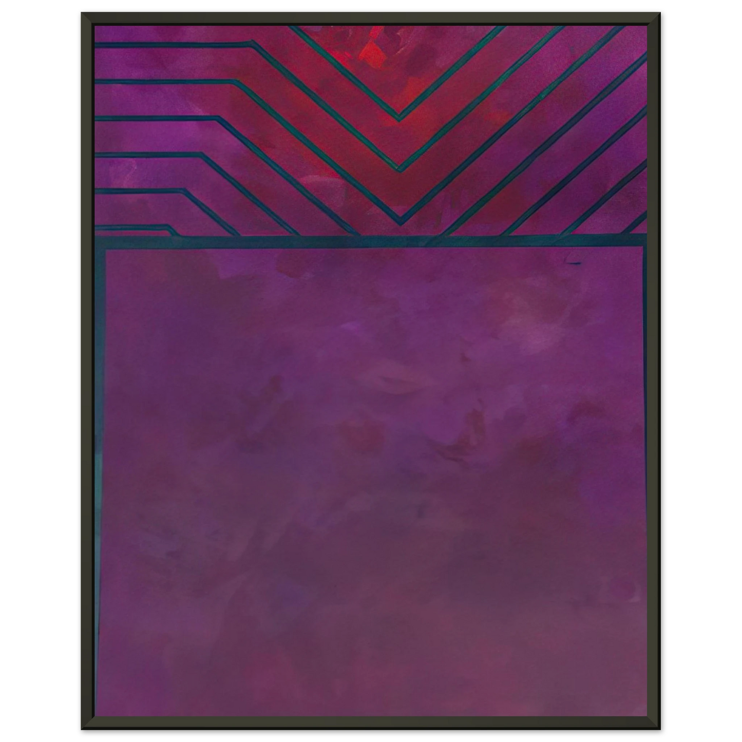 Luis Feito UNTITLED 1986 Framed Art Print - Aluminum Frame - 40x50 cm / 16x20 inches