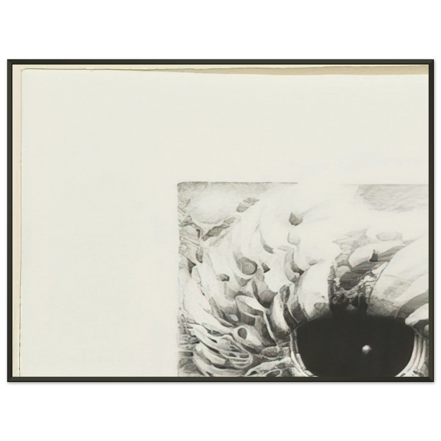 Lee Bontecou EIGHTH STONE 1968 Framed Art Print - Aluminum Frame - 70x100 cm / 28x40 inches
